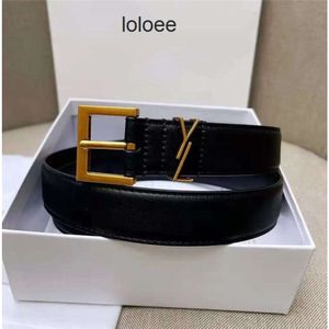 Kwaliteit SAINT LAURENTS 6 kleur YSL Luxe Hoge Dames Designer 3 cm Riem Merk S Letters Designer Tailleband Riem Dames Echt Gesp Leer Breedte 90115 cm Riem