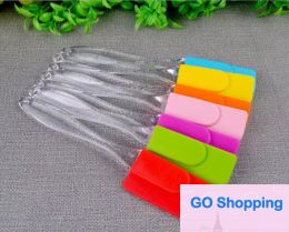 Spatule grattoir à gâteau en Silicone de qualité, spatule de cuisine pour Dessert, confiture, spatule à frottis, poignée transparente écologique, outil de polissage de cuisson, couteau à beurre