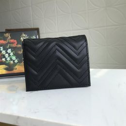 Kwaliteit Single Zipper Wallets Cardholder Itali￫ Alfabet Kleurstijl Luxurys Mens Women High-End Designers met verpakkingsdoos 48810253U