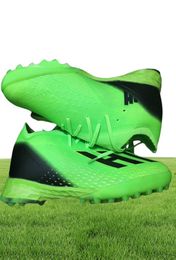 Bottes de football de qualité x Speedportal1 TF à Mens Indoor Turf Football Cilats en cuir souple Trainers confortables Messis Soccer S8672688