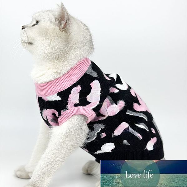 Qualité Spot Pet nouveau pull en gros chien/chat marque de mode rose gilet Bichon Teddy/bouledogue français Corgi