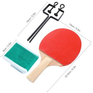 Racket de tennis de tennis de qualité 3 balles de tennis de table à poignée longue ping pong racket paddle ensemble avec monuments de sac grille télescopique