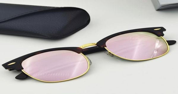 Qualité tortue cadre hommes femmes lentilles en verre véritable monture en acétate lentilles en verre de soleil lunettes de soleil Oculos De Sol étui en cuir Box8446318