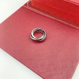 Kwaliteit Trinity Ring driekleurige ringmode trend roestvrijstalen titanium staalfabriek groothandel