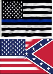 kwaliteit Amerikaanse voorraad hele 90150cm wetshandhavers VS Amerikaanse Amerikaanse politie dunne blauwe lijn 3x5Fts vlag oorlog vlag7198684