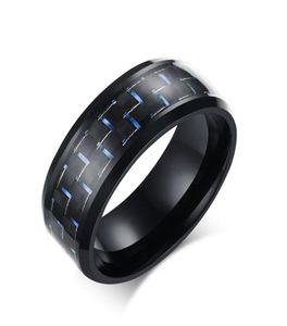 Quality vintage Black Titanium Ring for Men Wedding Titanium Rings Band New Punk Ring Jewelry N194554977