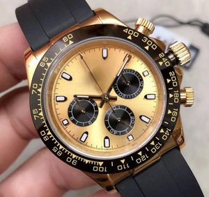 Watch de qualité 2023 ST9 en acier jaune or 40 mm automatique 3866 Mouvement mécanique Sapphire Verre céramique Cégrandage Silver Rid Watches 4S