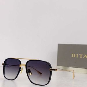 Calidad Blanco Interior Negro Marco de cuerno de búfalo Hombre Mujer Óptico Original Gafas de madera Gafas con montura dorada Sin montura Gafas unisex Logotipo de dita