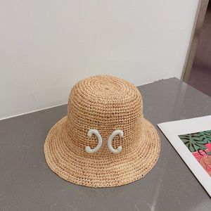 Chapeaux de paille à large bord de qualité Chapeaux de seau de créateur pour femmes Mode Casquette tissée à la main Casquettes d'été pour hommes Chapeaux de plage Casquette Sun Buckets Hat