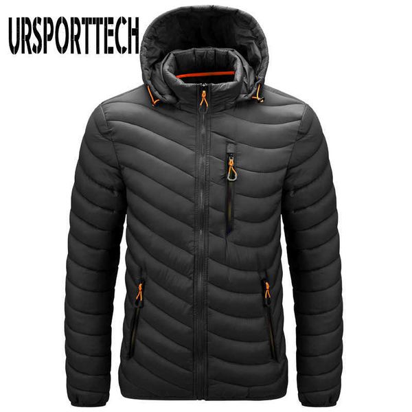 Qualität Winterjacke Männer Parka Mantel Dicke Warme Kapuzenjacken Reißverschluss Design Bomberjacke Männliche Casual Mäntel Outwear 210528