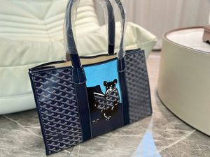 qualité Sacs pour femmes Totes Bulldog Shopping Bag Villette Beach Sac à main sacs à main de mode Grand designer de luxe voyage Sacs à bandoulière Wallet T84D #