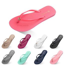 Mujeres de calidad Slippes High Shoes Flip Flip Flip Tiple White Black Geen Oange Pink Ed Summar Summar Outdoo Beach Slide378 S