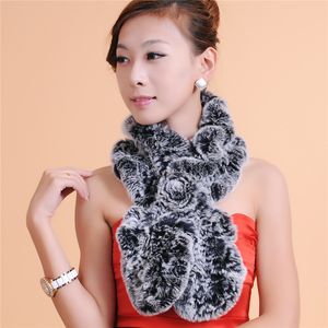Kwaliteit vrouwen weven bont sjaal mode-accessoires sjaal vrouwen winter warme bont kwaliteit garantie gratis verzending