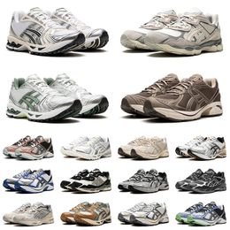 Asics Gel Kayano 14 Nyc Gt 1130 2160 Cloud Tigers Running Shoes Black Metallic Plum Trainers Walking Jogging Outdoor 【code ：L】Sports Green Sneakers