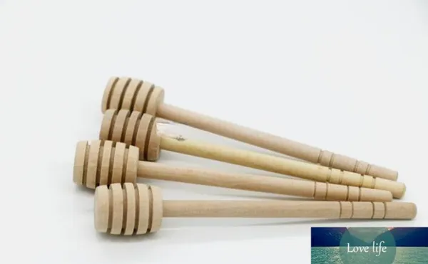 Bâtonnet à miel en bois de qualité, fourniture de fête, cuillère en bois pour pot de miel, bâton de mélange à Long manche 15 cm