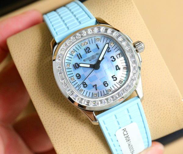 QUANAU skmei reloj reloj de señora Relojes de lujo para mujer logotipo de la marca de diseñador con caja de alta calidad superaa_luxury reloj helado moisste