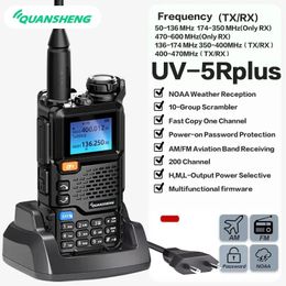 Quansheng UV5rplus Walkietalkie Fullband Aviation Band Handheld Outdoor Automatische OneButton Frequency Matching Go on Road TR 240430