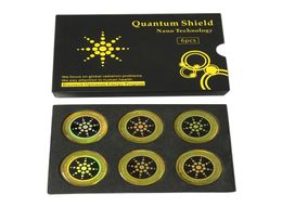 Autocollant de SHIELD QUANTUM Sticker Mobile Phone Sticker pour le téléphone portable Anti-Radiation Protection contre la fusion EMF Excel Antiradiation 6PCSBOX8346611