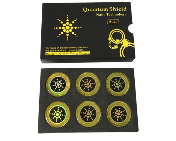 Quantum Shield Sticker Etiqueta de teléfono móvil para teléfono celular Protección contra la radiación de EMF Fusion Excel Anti-Radiation 6pcs / set