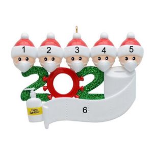 Quarantine Kerstmis Verjaardagen feest decoratie geschenkproduct gepersonaliseerde familie van ornament pandemie sociale distanties FY4265 0502