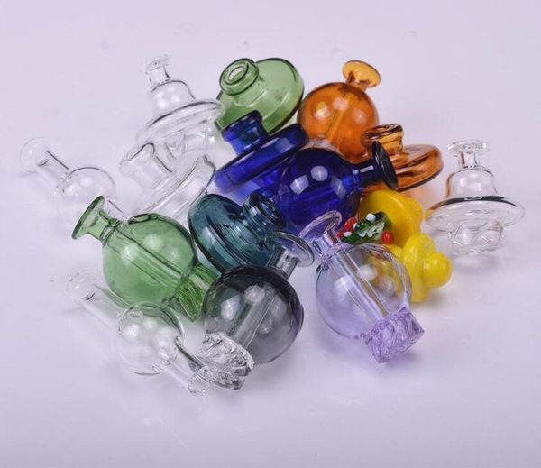 Quartz banger carb cap dabber glass carb caps Universal Pyrex Glass Ball cap for domeless quartz banger nails 10mm 14mm 18mm dab rig