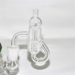 Quartz Banger Volledige lasnagels voor rookwaterpijpolie Dab Rigs Glass Bongs Siliconen Nectar