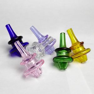 Quartz Banger Nail Carb Cap Roken Accessoires Universele Gekleurde Glazen Capper Fit Thermische P Banger Enail Bongs Waterleidingen