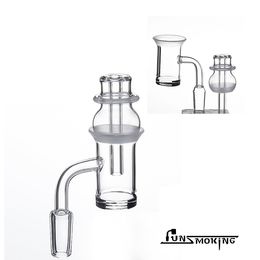 Quartz Banger Quartz Bal en Socket Nagel met Clear Glass Carb Cap Good Sealing voor Glass Bong Water Pipes DAB Rigs