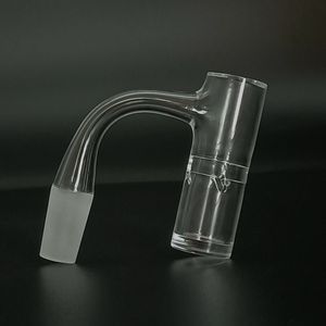 Quartz Banger fumer clou 20mm OD entièrement souder 10mm 14mm 18mm mâle femelle givré Joint Dab Rig dôme 45 90 degrés