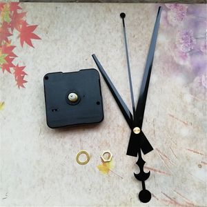 Vente en gros 15 pièces balayage pas de mécanisme de mouvement à Quartz d'horloge Tic avec des mains noires pour les accessoires de réparation de bricolage