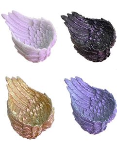 Quartz Crystal Ball Base décor Plumes d'amour sculpté Afficher le support de la coquille corallienne Sphère de verre piédestal artisanat sans 1331426