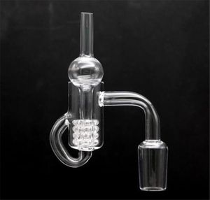 Quartz Diamond Loop Banger Nail Oil Noeud Recycler Quartz Banger Nail Carb Cap Dabber Insert Bowl 10mm 14mm 18mm Mâle Femelle9290613