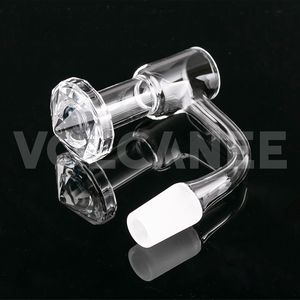 Accessoires pour fumeurs Banger à quartz à fond rond Top plat 10mm 14mm 18mm mâle femelle 45ﾰ 90ﾰ pour pipe à eau en verre bong dab rig