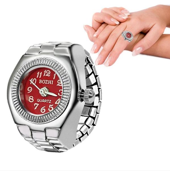 Quartz doigt watch ring for women hommes couple sonnets de montres numériques élastiques