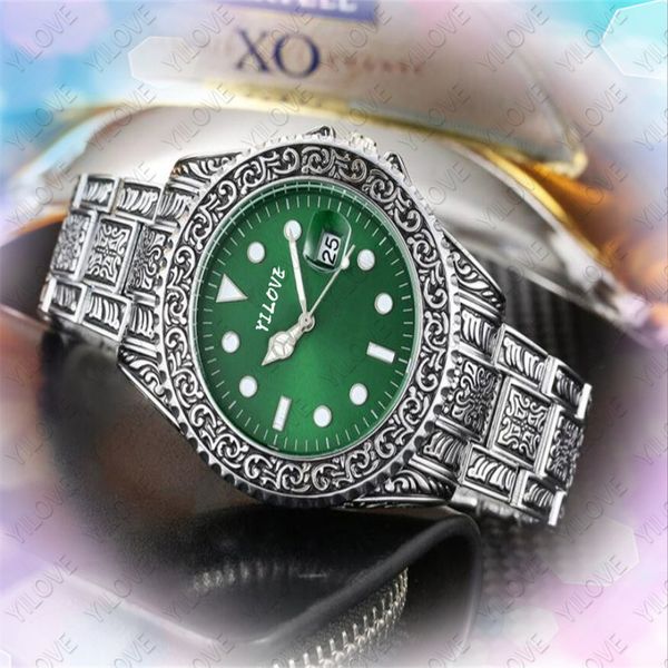 Quartz importé mouvement montre mode hommes concepteur 43MM horloge en gros cadeaux masculins étanche bracelet en acier inoxydable couche lumineuse calendrier montres-bracelets