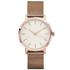 Montre à Quartz pour hommes, bracelet en acier, maille, mode décontractée, 8 couleurs, montres