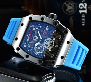 Mouvement à quartz montre luxe sport squelette aaa montres hommes délicat jaune bleu quartz reloj décontracté étanche mode femmes designer montre populaire xb011 C23