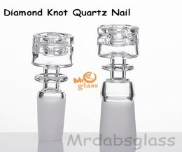 Quartz nagel diamant knoop nagel 2 mm dik 10 mm 14 mm 19 mm malefemale mat gewricht voor bongs oliebrigs1439769