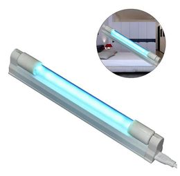 Ozone Ozone UVC Tube Light T5 4W 6W 8W Lámpara de desinfección de esterilización UV para la cantina del hotel doméstico 110V 220V