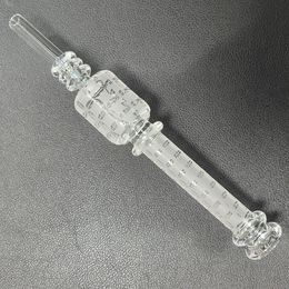 Nector Collector Quartz Rig Stick Banger Straw Nail Clear Flower Style Pijpen Filtertips Testerbuis Glas Water Waterpijpen Accessoires