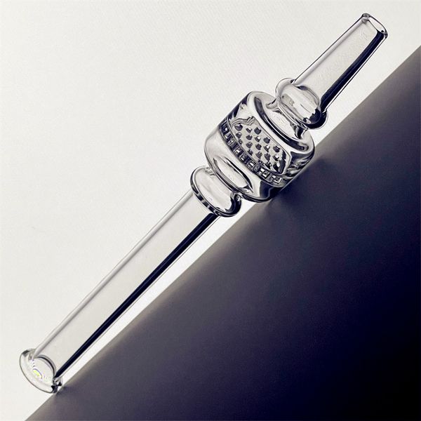 Quartz gréement stick ongle mini collecteur nectar nectar avec pointes de filtre transparent tester le tube de paille de quartz piles à eau accessoires fumeurs