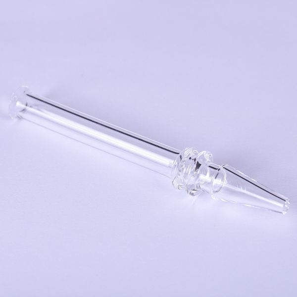 5 pouces narguilés clair filtre conseils testeur plate-forme bâton collecteurs de nectar d'ongle Quartz paille Tube verre conduites d'eau