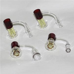 Quartz Terp Vacuum Banger Nail Pipe Domeless Slurper Up Oil Nails Avec Glass Marbles 14mm mâle femelle joint