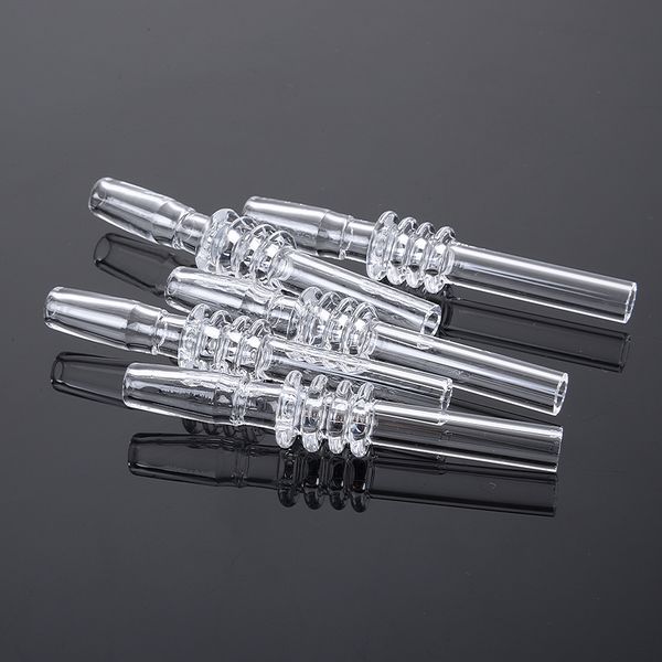 Accessoires de fumer des ongles en quartz à pointe de quartz 10mm 14mm 18mm Joint Mâle pour Mini Kits de Collecteur de Nectar Embouts de Tube de Paille GQB19