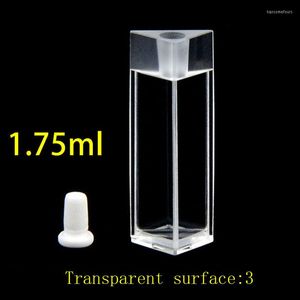 Cubeta triangular de cuarzo con tapón Capacidad 1,75 ml Superficie transparente: 3