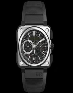 Quartz Watch Men Br Bell Roestvrij staal Ross Es Pols Luxury5796000