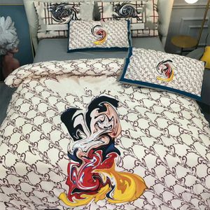 Conjuntos de ropa de cama queen impresos con cubierta de edredón