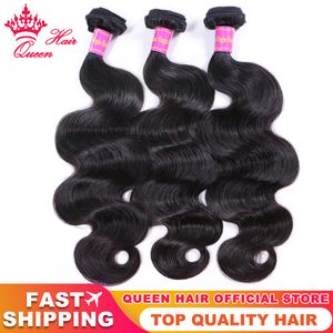 100% onbewerkte maagdelijk menselijk rauw haar beste topkwaliteit body wave bundels menselijk haar weven bundels Braziliaanse weven extensies koningin haarproducten