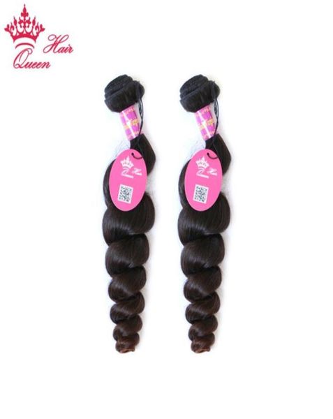 Queen Hair Officiel Store Brésilien Vierge Human Human Wave Loose Boule d'œuvre humaine Couleur naturelle 2pcs Lot Longueur mixte 12 2853962456683849