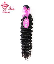 Productos de la reina del cabello brasileño Virgin Human Hair Extensions Deep Curly Wave 8quot28quot en nuestro stock DHL 3489578